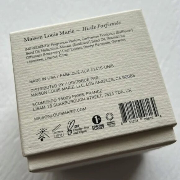Maison Louis Marie No.04 Bois de Balincourt Perfume Oil Sealed - Picture 2 of 2